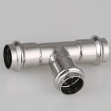 LOFFREY double clamp equal diameter three-way pipe fittings