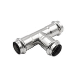 LOFFREY double clamp equal diameter three-way pipe fittings