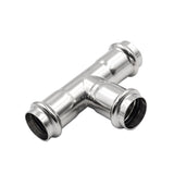 LOFFREY double clamp equal diameter three-way pipe fittings