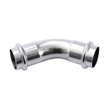 LOFFREY 45° double clamp equal diameter elbow-A