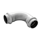 LOFFREY 90° double clamp equal diameter elbow-A